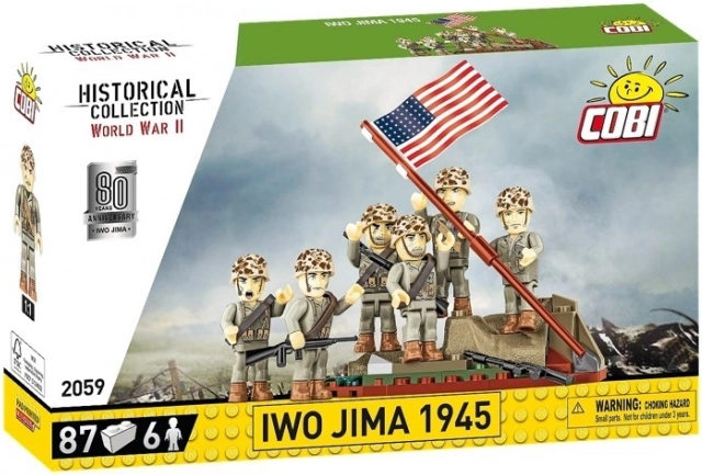 Kostky Raising the Flag on Iwo Jima 1945 - 87 dílků