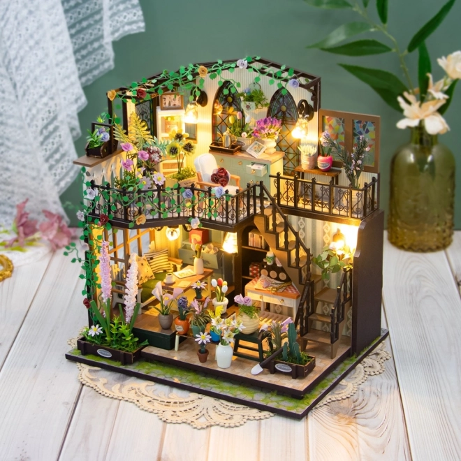 Miniatura domečku Darcyin květinový dům
