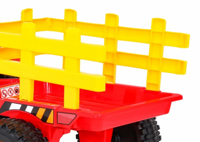 Dětský traktor s přívěsem BLOW červený