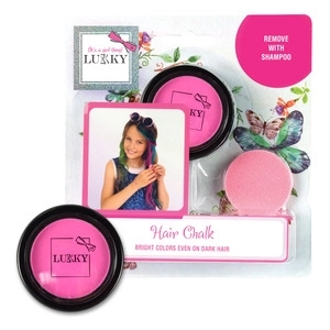 Křída na vlasy Lukky s aplikátorem fuchsiová