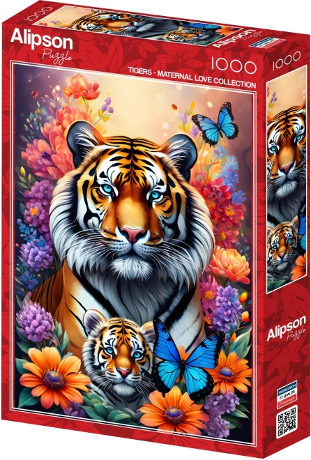 Puzzle mateřská láska: Tygři 1000 dílků