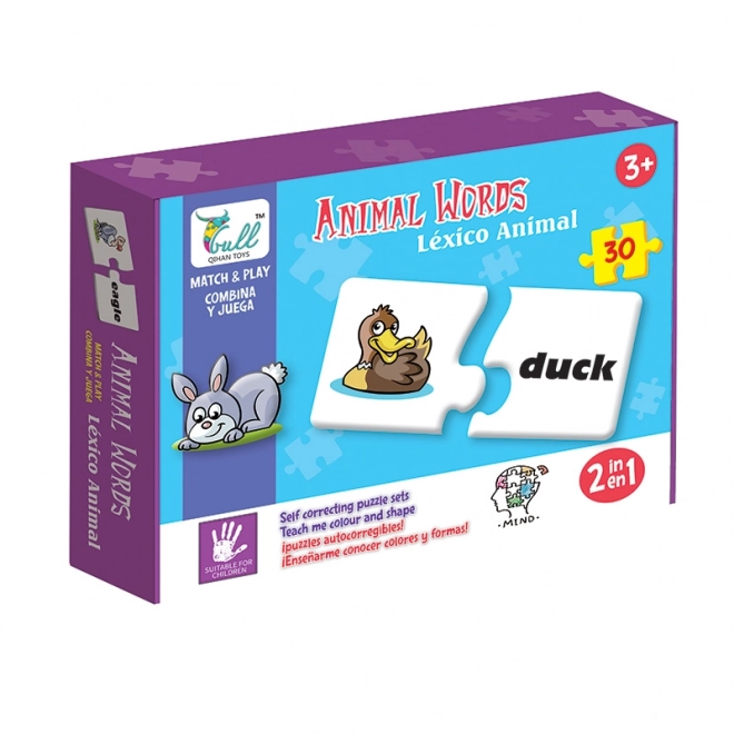 Naučné puzzle zvířata