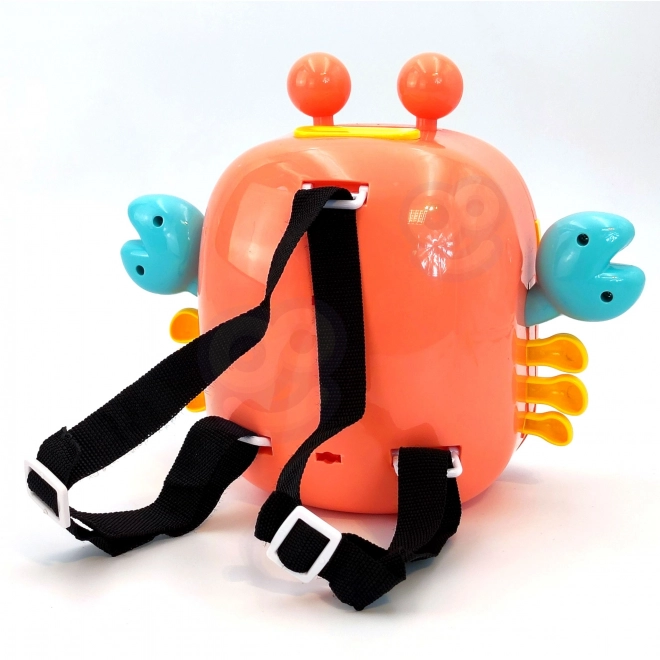 Elektronická pokladnička trezor na PIN Krab batoh oranžová