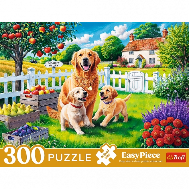 Puzzle - 300 dílků - Pejsci na venkově Trefl