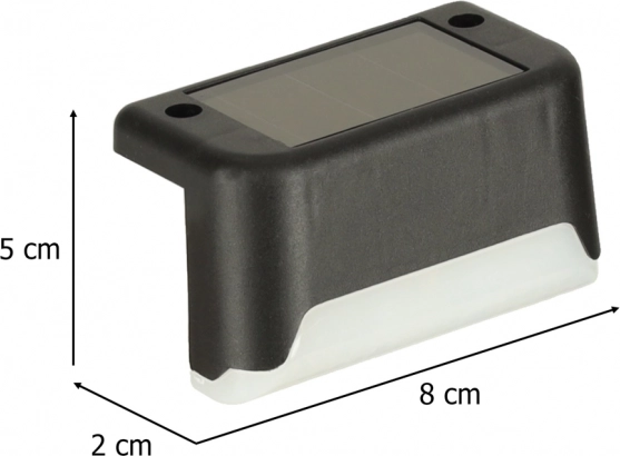 Solární LED schodišťové světlo venkovní 8 kusů