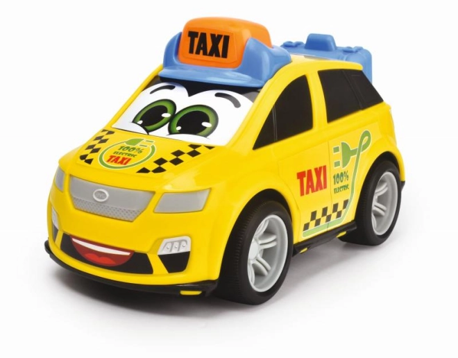 Veselý žlutý taxík