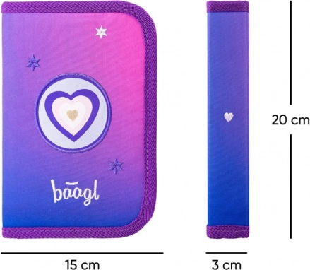 Školní Set BAAGL Airy Koně Srdce