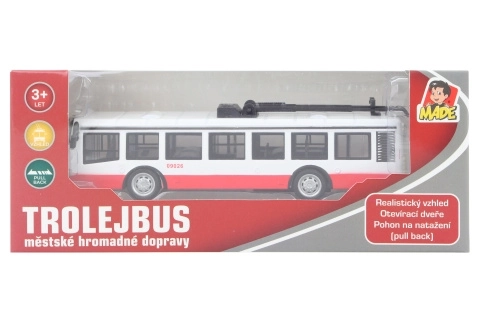 Kovový trolejbus na zpětný pohon