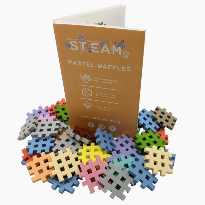 Stavebnice Marioinex Mini Waffle Pastel 300 kusů