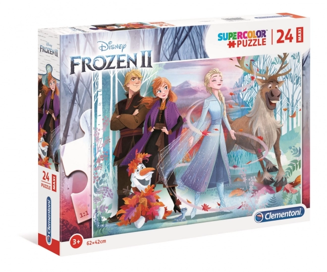 Puzzle 24 Maxi Super Barvy Ledové království 2