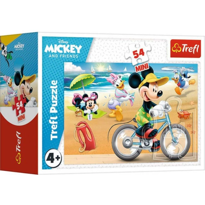Minipuzzle 54 dílků Mickey Mouse Disney/ Den s přáteli – U moře
