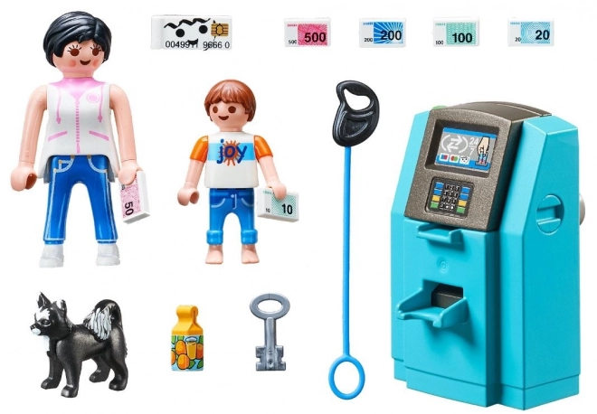Playmobil turisté s bankomatem