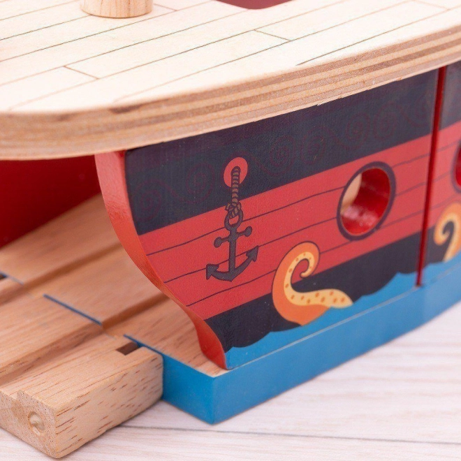 Pirátská galéra Bigjigs Rail