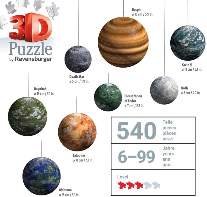 3D puzzle Star Wars galaxie od Ravensburger