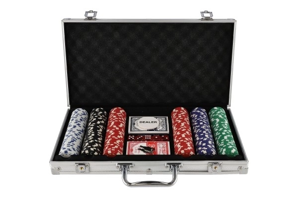 Pokerová sada v hliníkovém kufříku 300ks