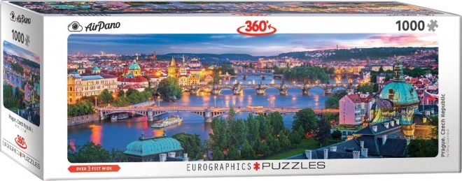 EUROGRAPHICS panoramatické puzzle Praha, Česká republika – 1000 dílků