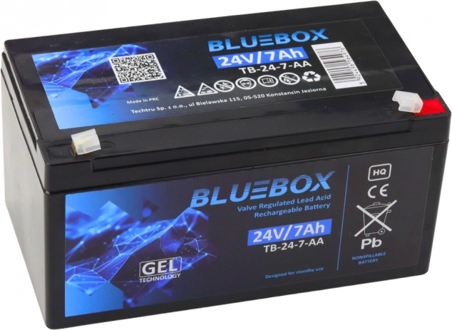 BlueBox akumulátor gelový VRLA AGM 24V 7Ah pro auta
