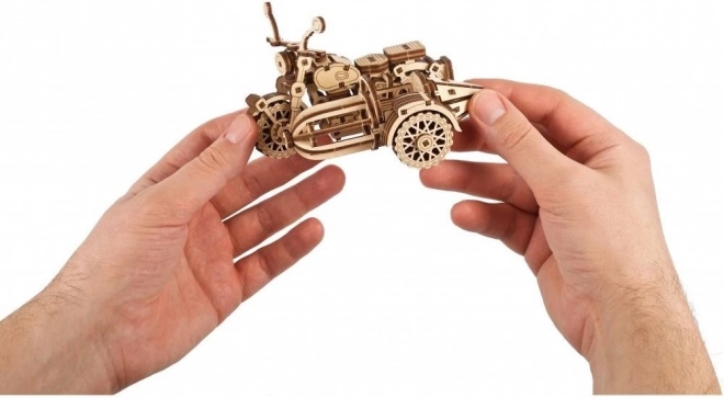 Ugears 3D dřevěné mechanické puzzle Harry Potter Hagridova létající motorka