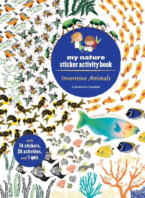 Chronicle Books Kniha aktivit se samolepkami My nature – Vynalézavá zvířata