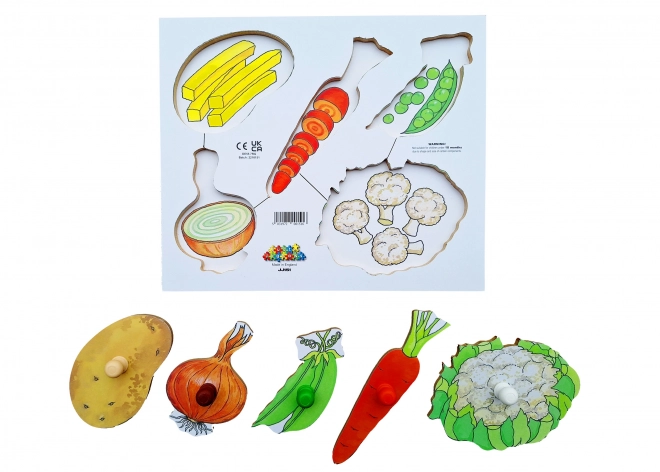 Just Jigsaws dřevěné puzzle Loupeme a krájíme – 6 dílů