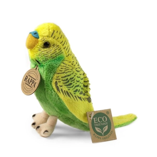 Rappa Plyšová andulka Vlnkovaná 12 cm ECO-FRIENDLY 1ks