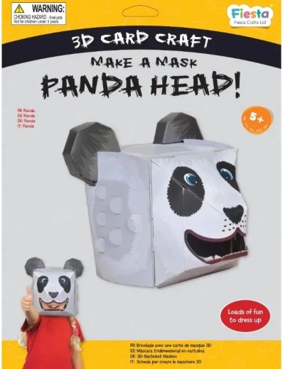 Fiesta Crafts Kreativní sada 3D maska panda