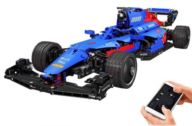 Konstrukční sada modrý Bolid F1