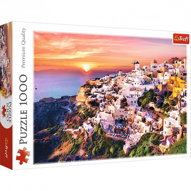 Puzzle Santorini Západ Slunce 1000 Dílků