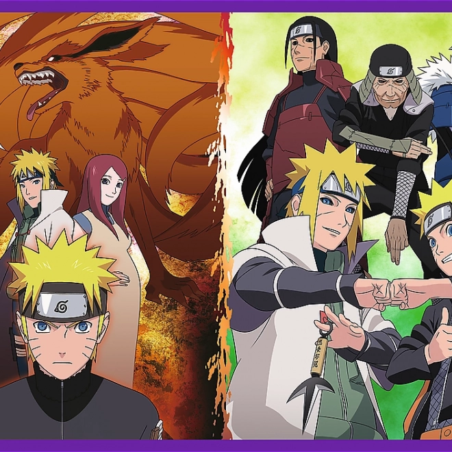 Trefl Puzzle Naruto Shippuden: Dobrodružství Naruta Uzumaki 4x250 dílků