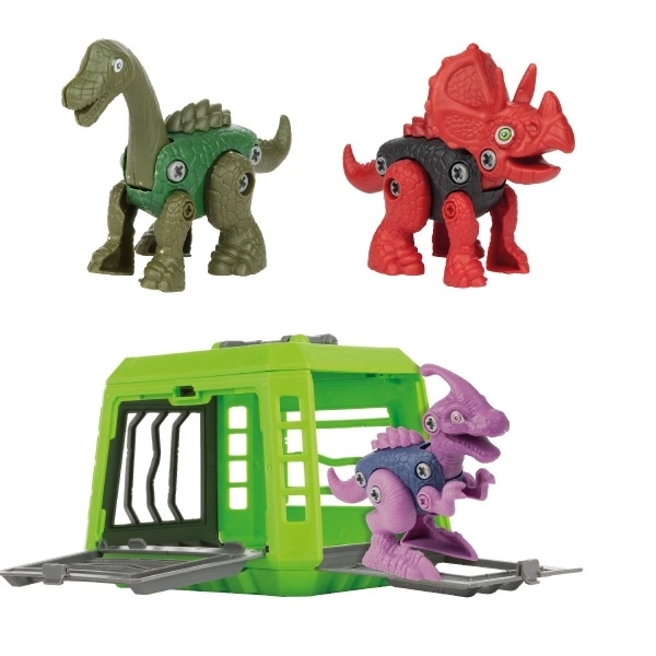 Skládací dinosaurus v kleci