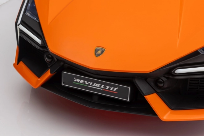 Dětské elektrické auto Lamborghini Revuelto oranžové