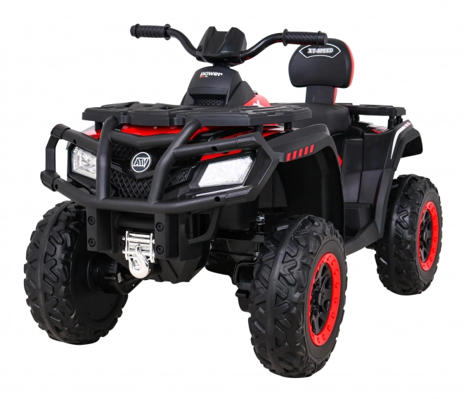 Čtyřkolka XT-Speed pro děti Červená + 4x4 + EVA + pomalý start + rádio MP3 + LED dioda