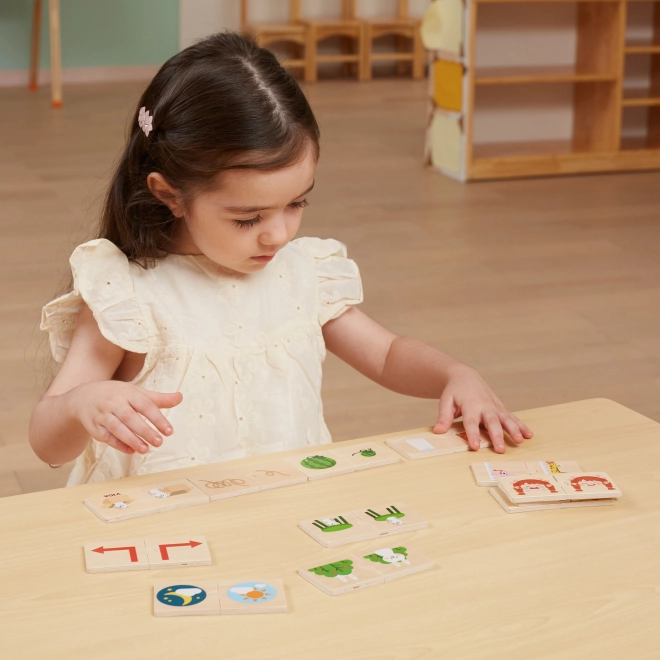 Dřevěné puzzle s protikladnými obrázky VIGA