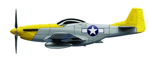 Plastikový model QUICKBUILD Mustang P-51D
