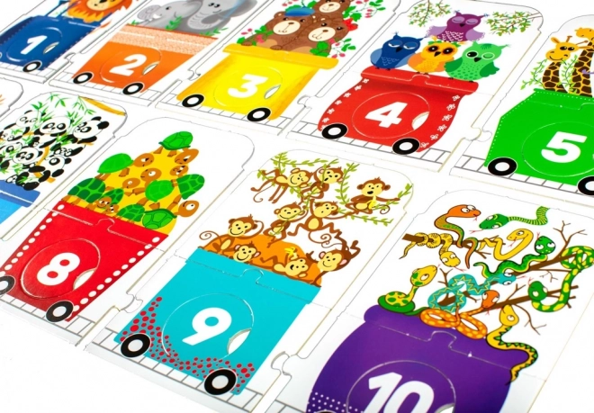 Puzzle ZOO Expres - Počítej Se Mnou 30 Dílků