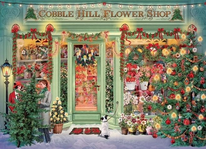 Cobble Hill puzzle Vánoční květinářství 1000 dílků