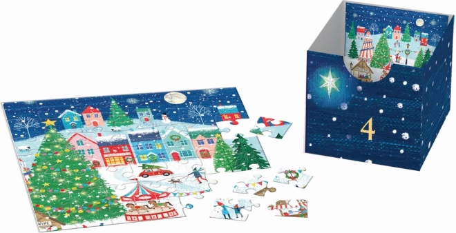 Eurographics puzzle adventní kalendář: Vánoční vesnice