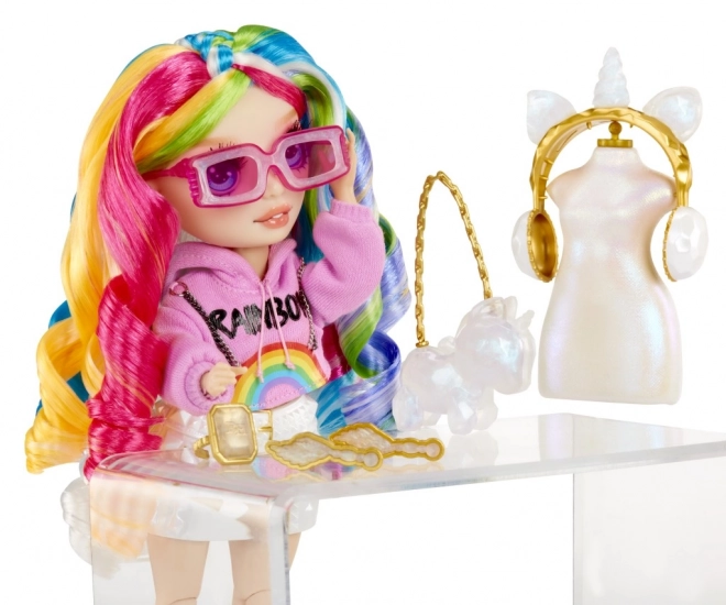 Rainbow High kreativní krystaly panenka - Amaya Raine