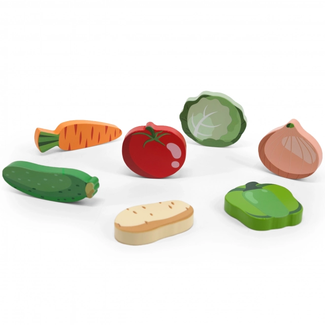 Dřevěné puzzle zelenina Montessori VIGA