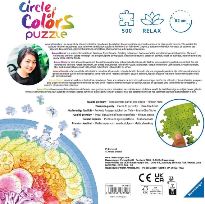 Ravensburger puzzlíky Poke Bowl 500 dílků