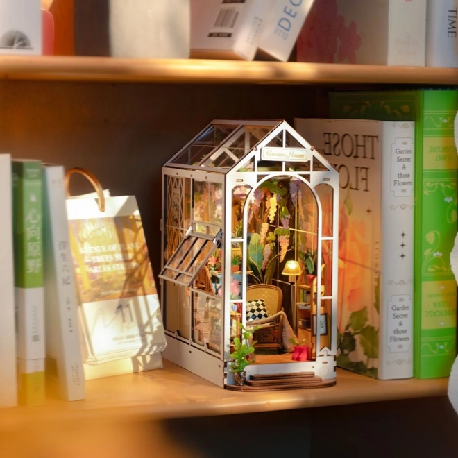 RoboTime 3D puzzle Zarážka na knihy Garden House (dřevěná)