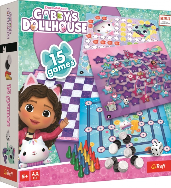 Sada 15 stolních her Gábinin kouzelný domek