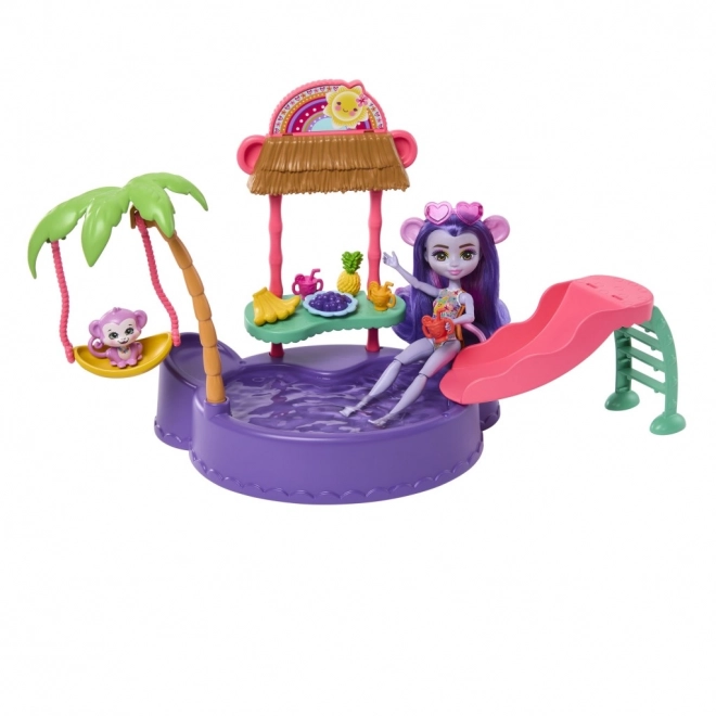 Sada Enchantimals Tropical Pool + panenka Monkey