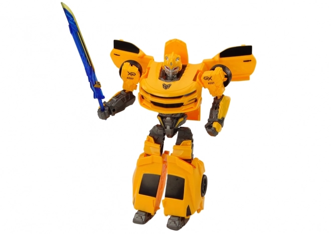 Auto-Robot 2v1 Transformace Sportovní žlutá