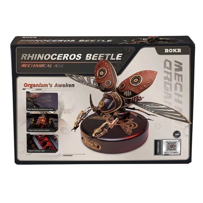 3D mechanické puzzle brouk nosorožík
