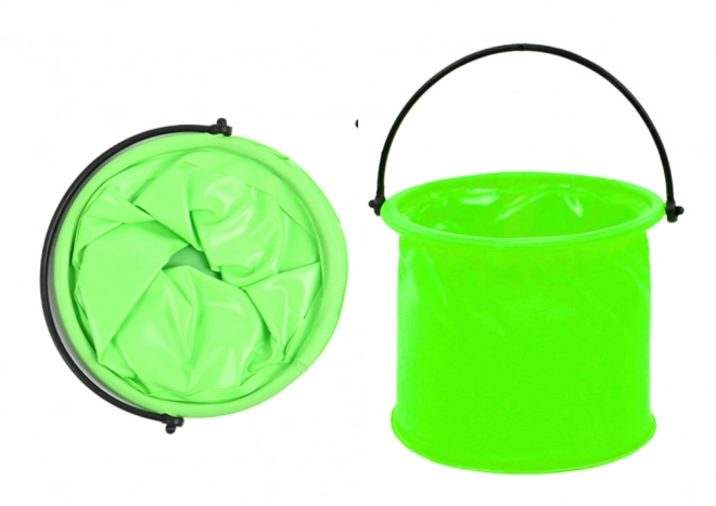 Skládací multifunkční kbelík PVC zelený