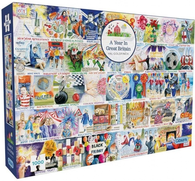 Puzzle Rok strávený ve Velké Británii 1000 dílků