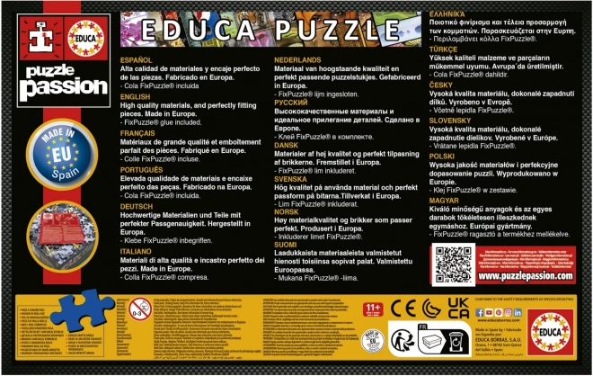 EDUCA Puzzle 100 ohrožených druhů 500 dílků