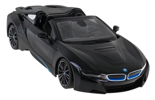 BMW i8 Roadster RASTAR model 1:12 Auto na dálkové ovládání + 2,4 GHz dálkové ovládání – Černé