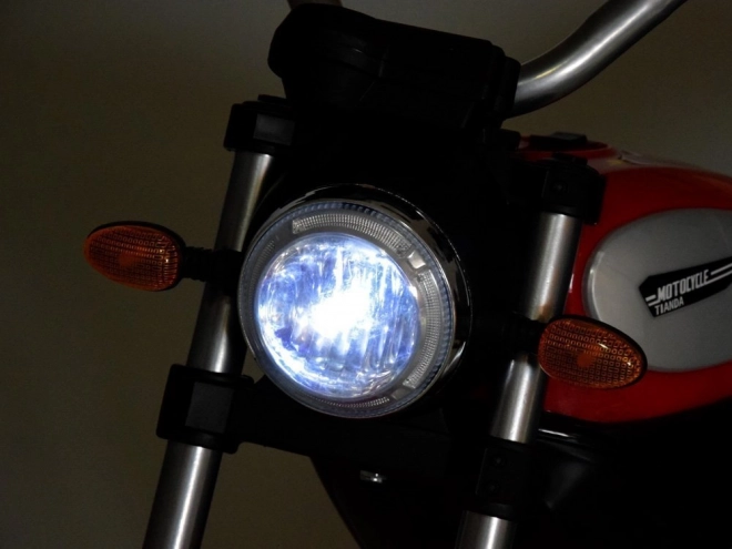 Motorka na baterie Street Bob pro děti – Černá